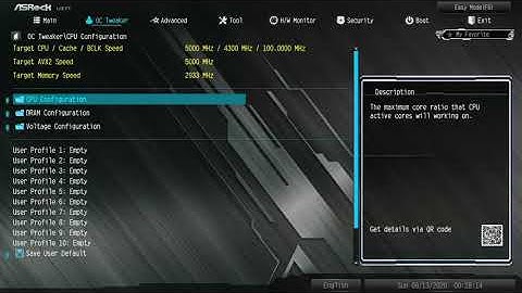 Asrock Z490m ITX AC Core mulitplier Overclock, Where are Power limits Part 1