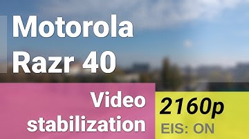4K 2160p 30fps (EIS test, ultrawide camera) - Motorola Razr 40 video sample