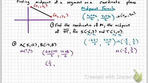 1.3 Video Locating Points and Midpoints