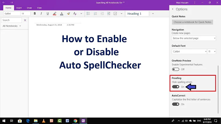 How to Enable or Disable Auto Spell Check in OneNote App on Windows 10