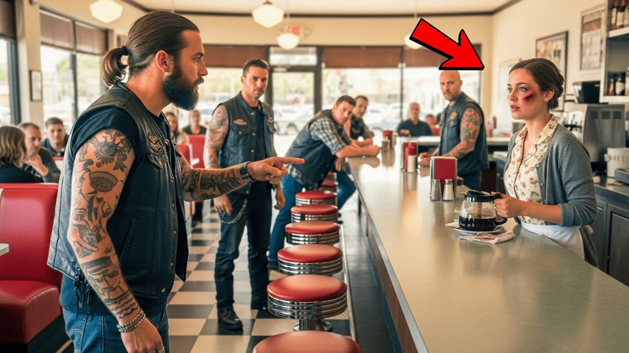 Moottoripyöräjengin johtaja huomasi tarjoilijan mustelmat — mitä hän teki sitten