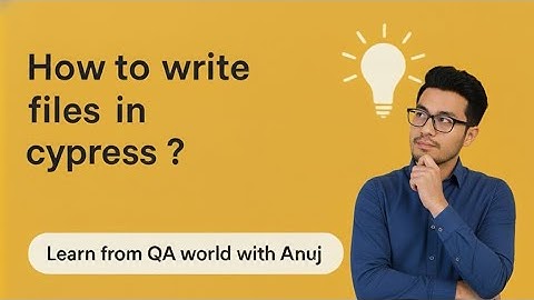 How to perform Write operation in Cypress