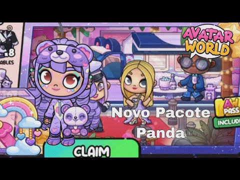 NOVO PACOTE PANDA 🐼 AVATAR WORLD!