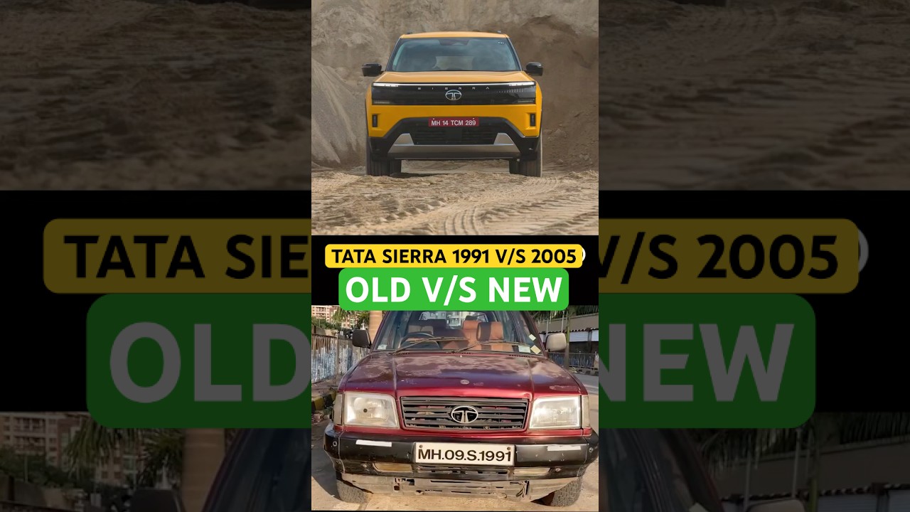 Tata Sierra 1991 vs 2025 | Design Evolution in 30 Seconds