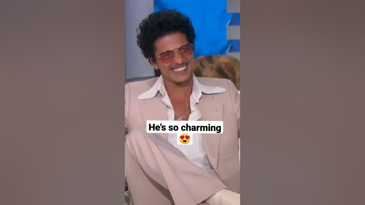 Bruno Mars at The Ellen Show 😍