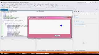 Pelota rebotante en Visual C#.avi