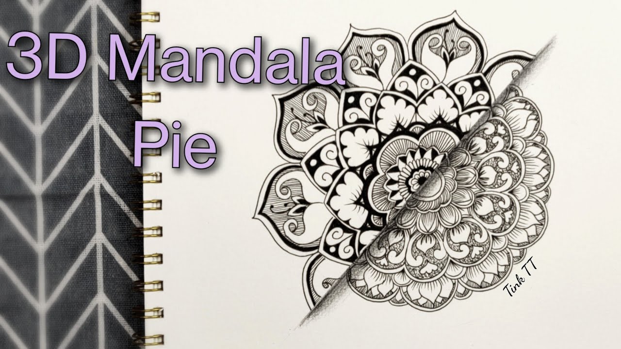 3D Mandala Pie [Inktober D28] 立体曼陀罗派- YouTube