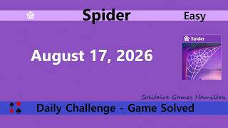 Microsoft Solitaire Collection | Spider Easy - August 17, 2026 | Daily Challenges screenshot 4