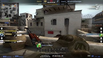 CS:GO - 1v5 Clutch On Dust 2 [FACEIT]