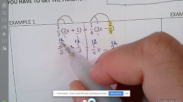 Video Reference: Solving Fraction Equations with Parentheses