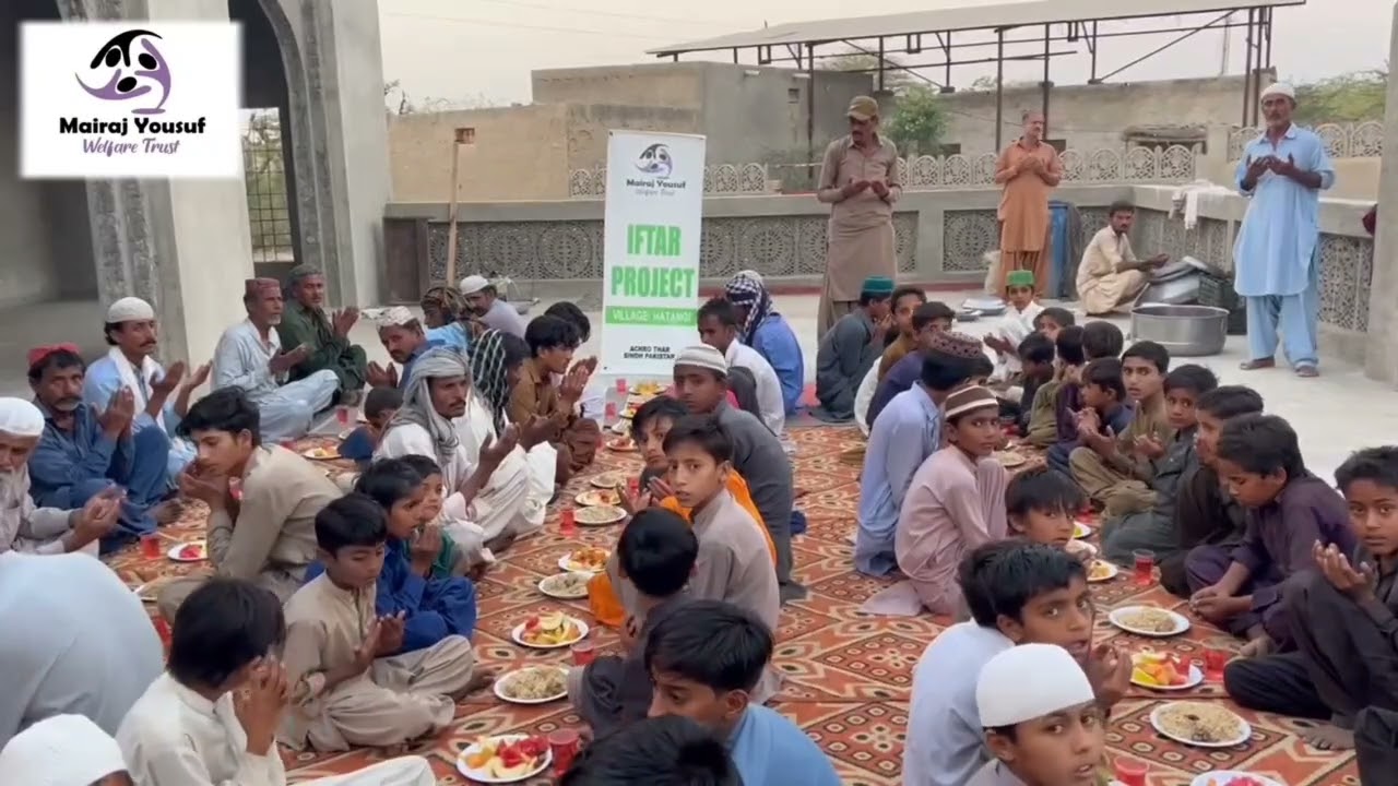 Iftar program for needy peoples of Achrothar sindh village hatangi