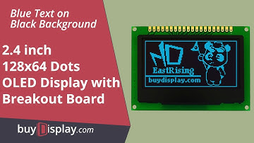 SPI I2C Blue 2.4" Arduino,Raspberry Pi OLED Display Module 128x64