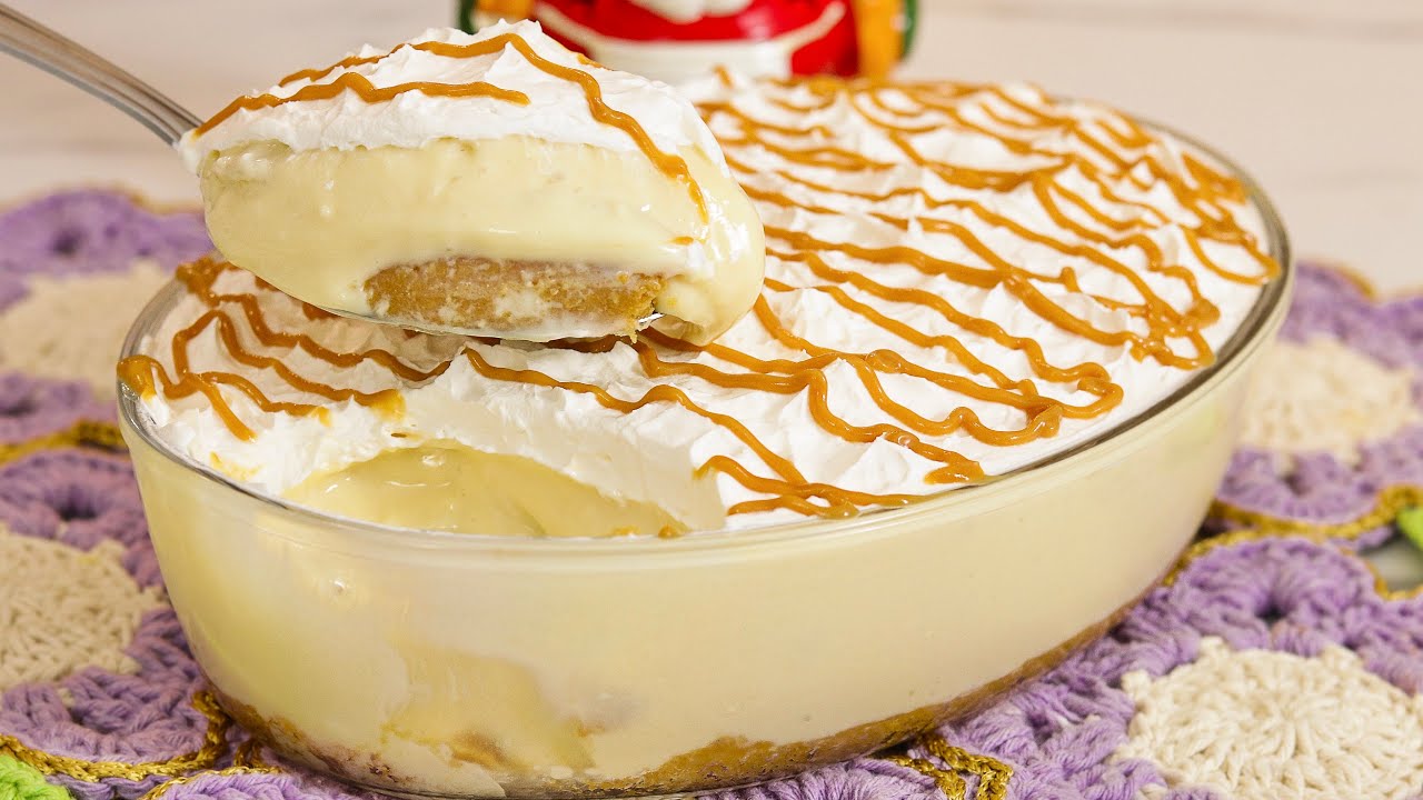 Torta cremosa mousse de abacaxi trufado na travessa | SOBREMESA FÁCIL SEM GELATINA | Rafael Freitas