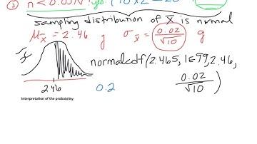 Section 8.1 - Statistics and the sampling distribution of the sample mean