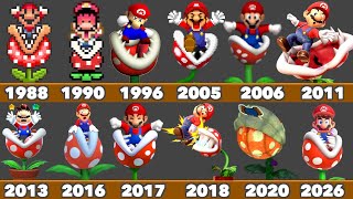 Evolution of Mario Getting Munched by Deadly Piranha Plants in Nintendo Games (1988-2026)