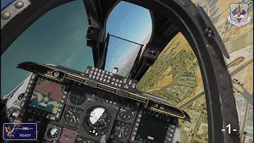 Overhead Break Pattern at Nellis RWY 21R (DCS A-10C II in VR)