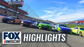 FONTANA HIGHLIGHTS: Larson, Suarez, Dillon battle for win | NASCAR ON FOX HIGHLIGHTS