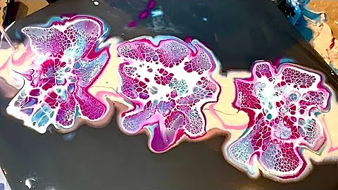 🌟Quickie! How to do a multi-bloom! Under 2 minutes! Bloom technique/Paint Pouring