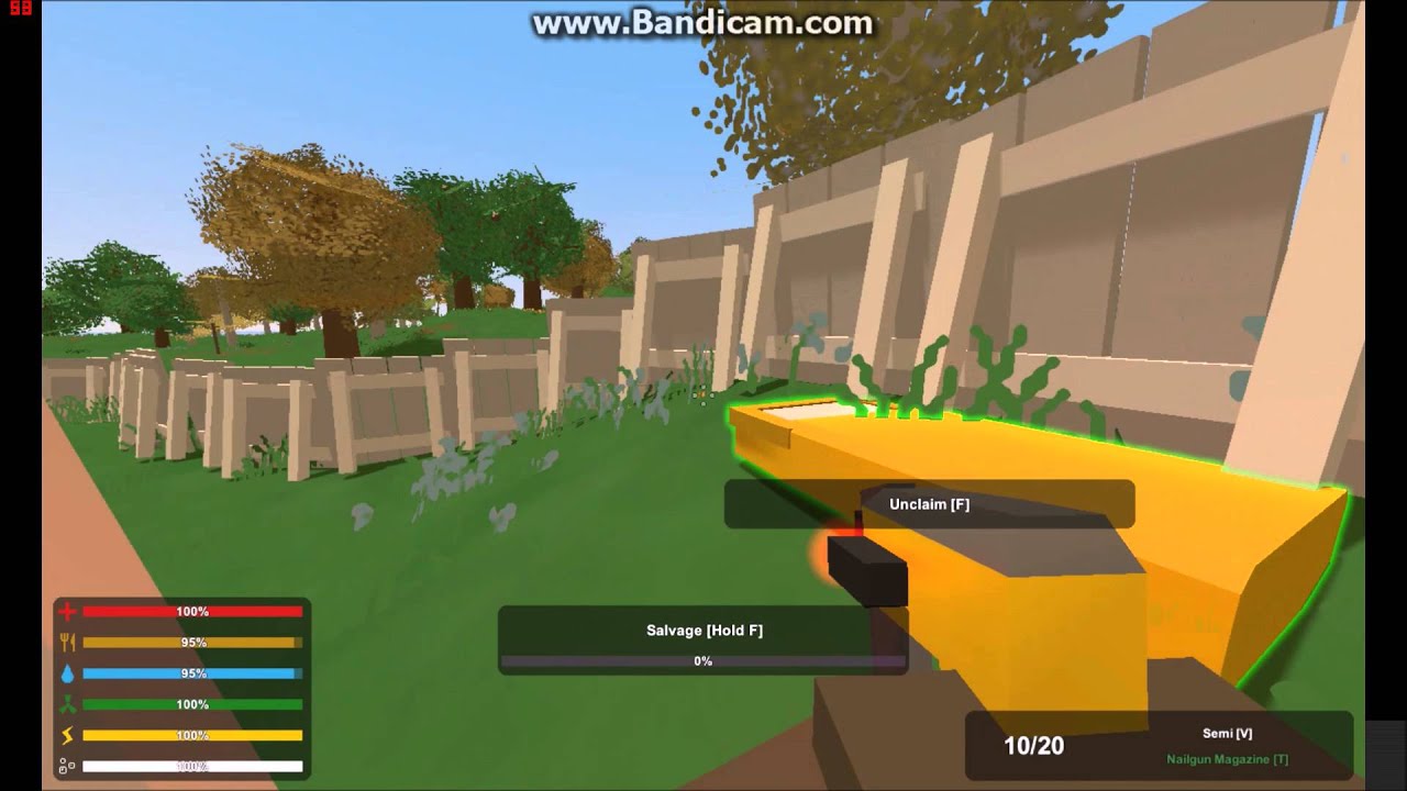 Unturned Nailgun fight w/ woofee YouTube