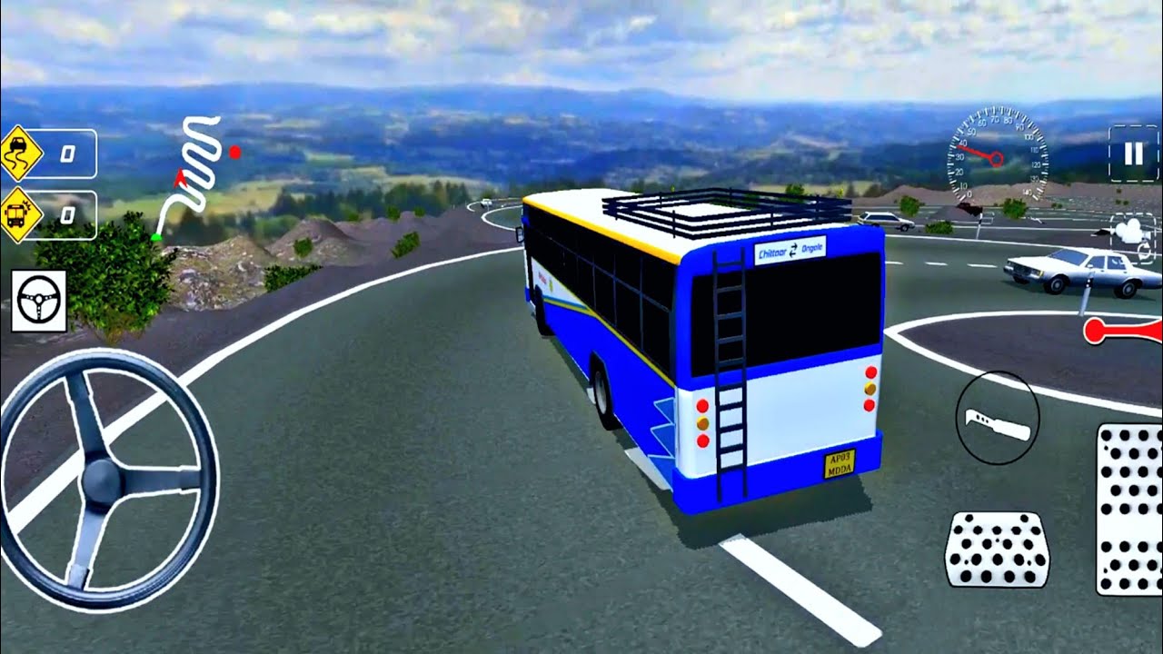 RTC Bus Driver : Ghat Road Drive Chittoor to Ongole - Android Gameplay