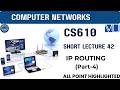 CS610 SHORT LECTURE 42