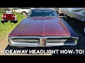 How to wire the hideaway headlight motor in your 1970s mopar like this 1973 dodge charger