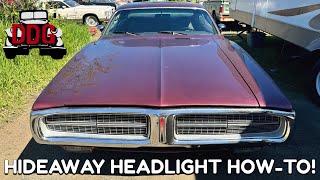 How To Wire The Hideaway Headlight Motor In Your 1970s Mopar (Like This 1973 Dodge Charger)