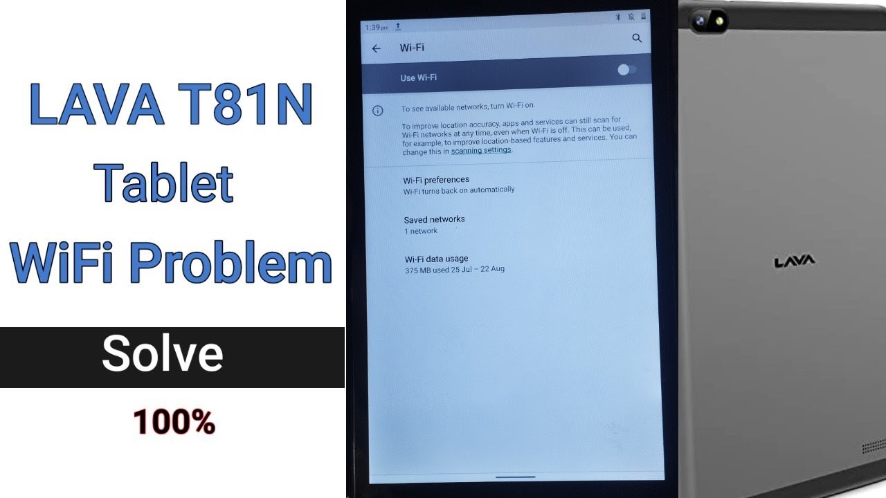 Lava T81N tablet wifi problem solve wifi is not working in lava t81n