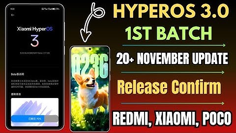 HyperOS 3.0 India & Global 20+ November Upcoming Update & Release Date Confirm, Redmi, Xiaomi, POCO 