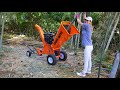 Power King 14HP wood chipper vs timber bamboo - who wins? Review included.