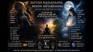 Saturn Mahadasha Moon Antardasha Explained 🌙