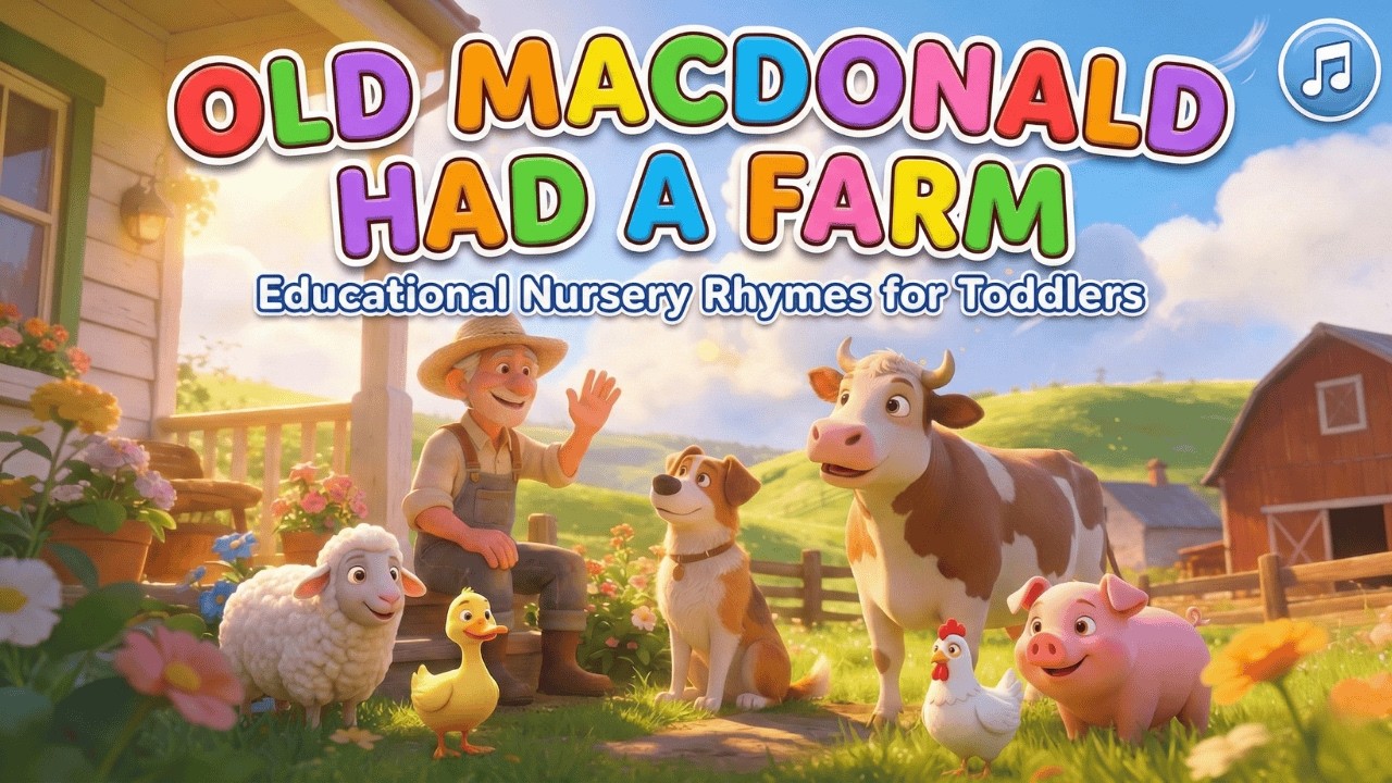 Old MacDonald Had a Farm | Educational Nursery Rhymes for Toddlers