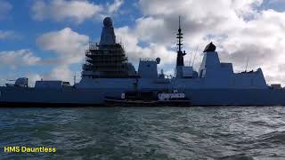 UK Royal Navy Ships at Portsmouth