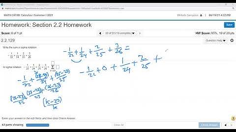 MATH 2413  Calculus I Section 2.2 #20