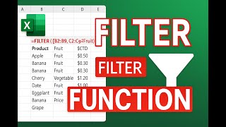 Excel FILTER Function Tutorial | Advanced Excel Tips &amp; Tricks | Learn Data Analysis Fast in Excel