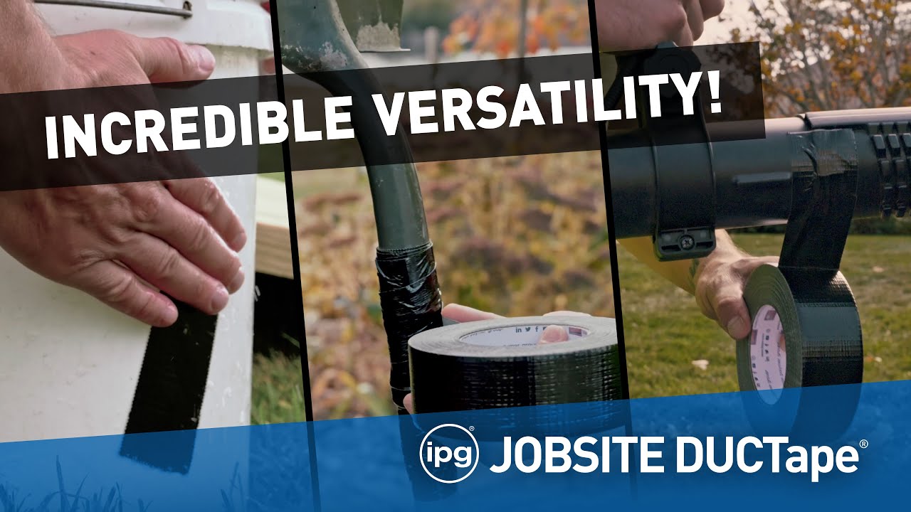 Jobsite Duct Tape - Wrapping, Sealing, Weather Proofing, Binding & Bundling