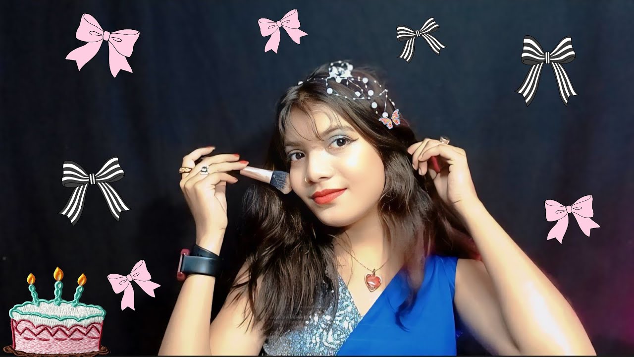 Asmr /Doing My Face Makeup In My Birthday /[personal attention]🎂🥳