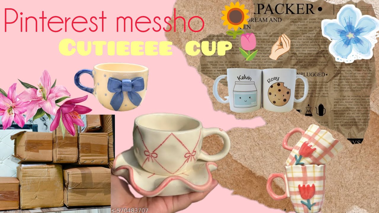 Most viral pinterest cutieee🫶🏻 cup and mug🍺#shortsbeta #meesho #long #musicgenre #pinterest 