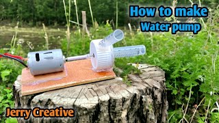 How to make a Water pump @jerrycreative #youtubevideo