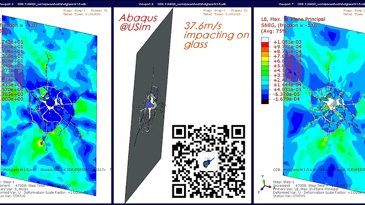 impact on glass simulation using Abaqus Explicit