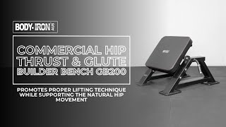 Body Iron Commercial Hip Thrust & Glute Builder Bench GB200