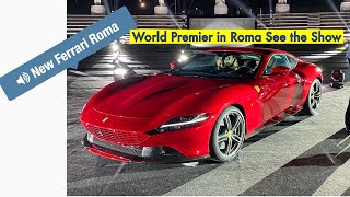 New ferrari roma world premiere in you can the see full show and enjoy
video. next generation of a gran turismo car with 620hp 2.37 kg p...