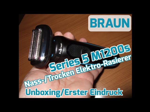 Braun Series 5 M1200s Nass-/Trocken Elektro-Rasierer [Unboxing & Erster  Eindruck] - YouTube
