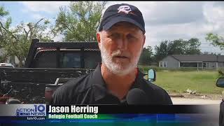 Refugio football coach is helping to rebuild the city
