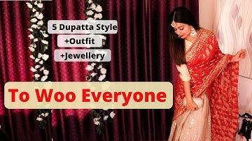 5 Dupatta Draping Styles You MUST Try - How To Wear Dupatta this Wedding Season | Gulz_Beauty