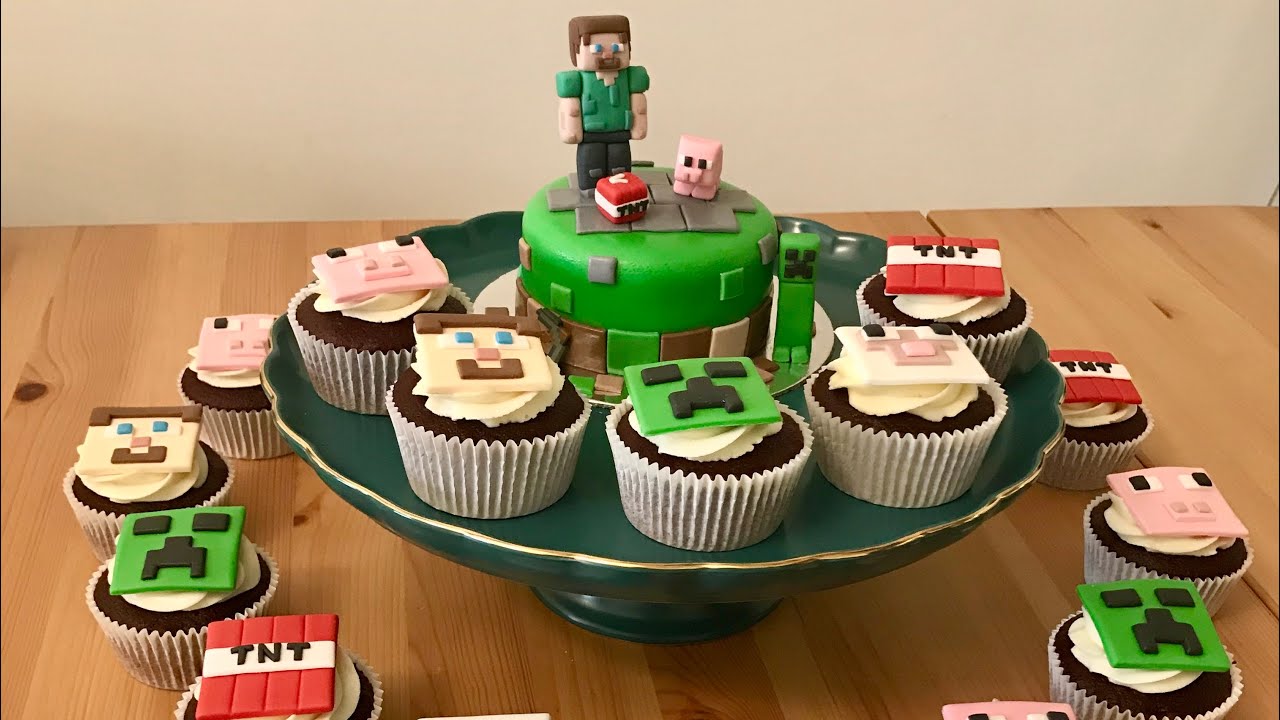 Minecraft Cupcakes Topper for Beginners YouTube