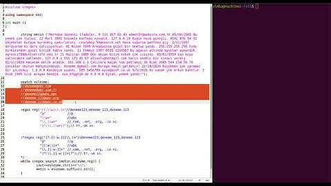Regular Expressions - Örnek uygulama