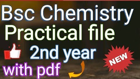 #Bsc 2nd year chemistry practical file in English #bsc2023