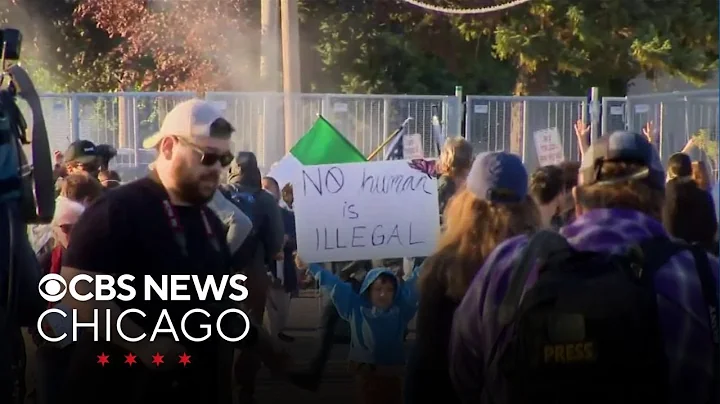 Protesters and ICE agents clash again at Broadview processing facility