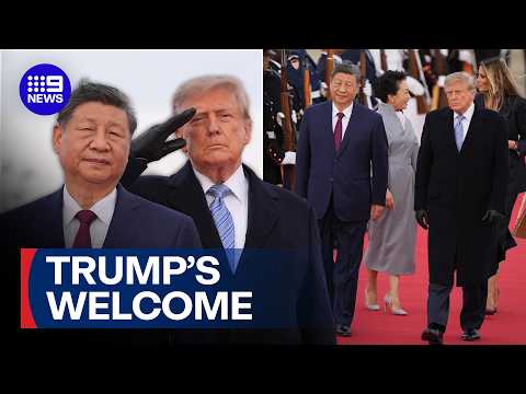 Trump and Xi Jinping meet in high-stakes Washington summit | 9 News Australia